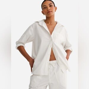 Mate the Label Organic Poplin Long Sleeve Button Down